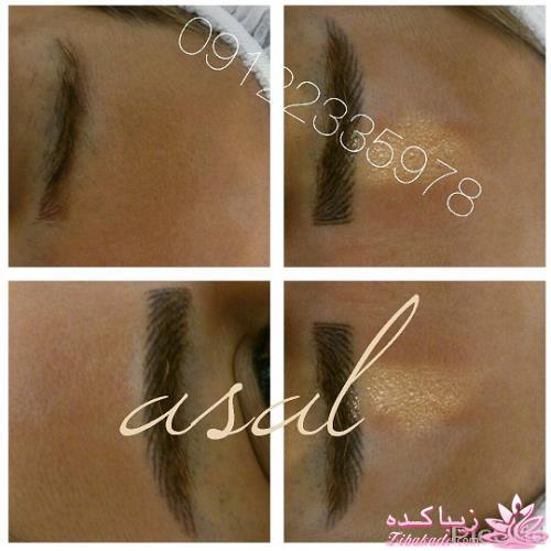 هاشور ابرو - میکروپیگمنتیشن - عسل